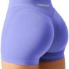 YEOREO Scrunch Butt Workout Shorts Women 3.5" Seamless V Cross Waist Sport Gym Amplify Shorts
